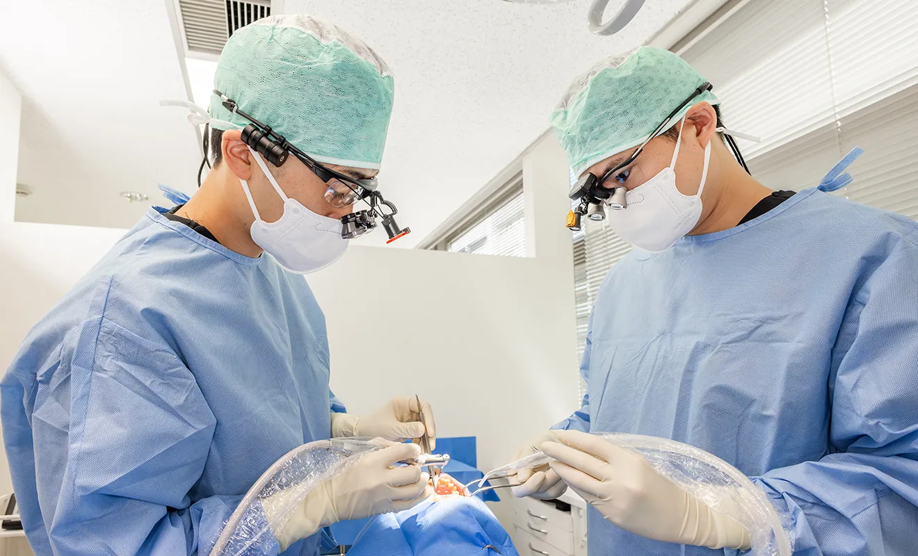 熟練した麻酔医による安全な治療
